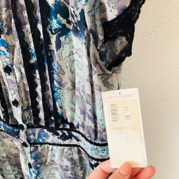 🌸💙Free People Vintage Lace Dress 4 💙🌸 - Picture 4 of 6